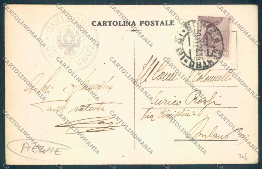 Udine Monte Sabotino Fante PIEGHE cartolina ZQ3503 – retro