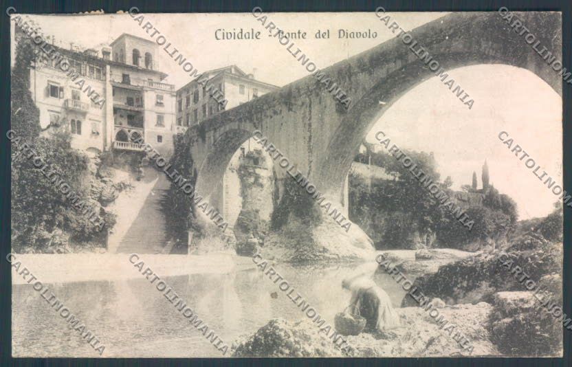 Udine Cividale PIEGHE cartolina ZQ3510 – fronte
