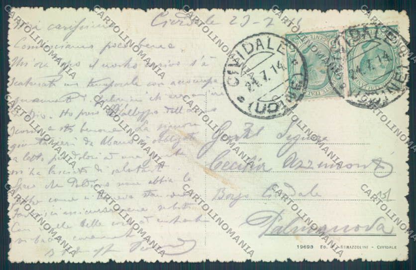 Udine Cividale cartolina ZQ3519 – retro