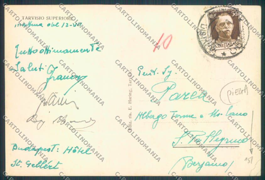 Udine Tarvisio PIEGA Foto cartolina ZQ3595 – retro