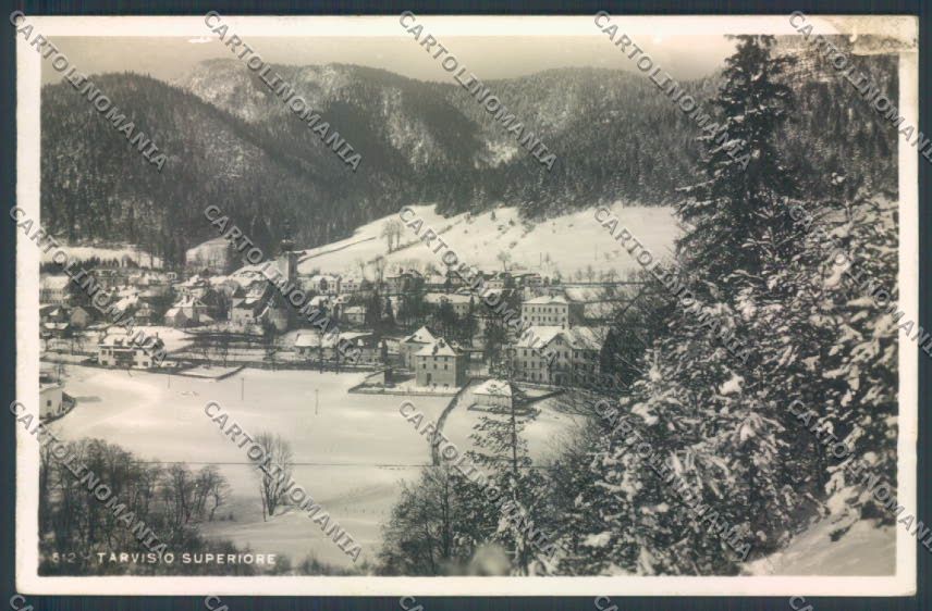 Udine Tarvisio Nevicata ABRASA Foto cartolina ZQ3597 – fronte