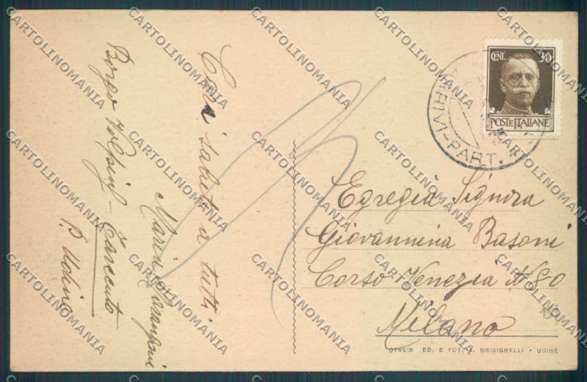 Udine Tarcento cartolina ZQ3609 – retro