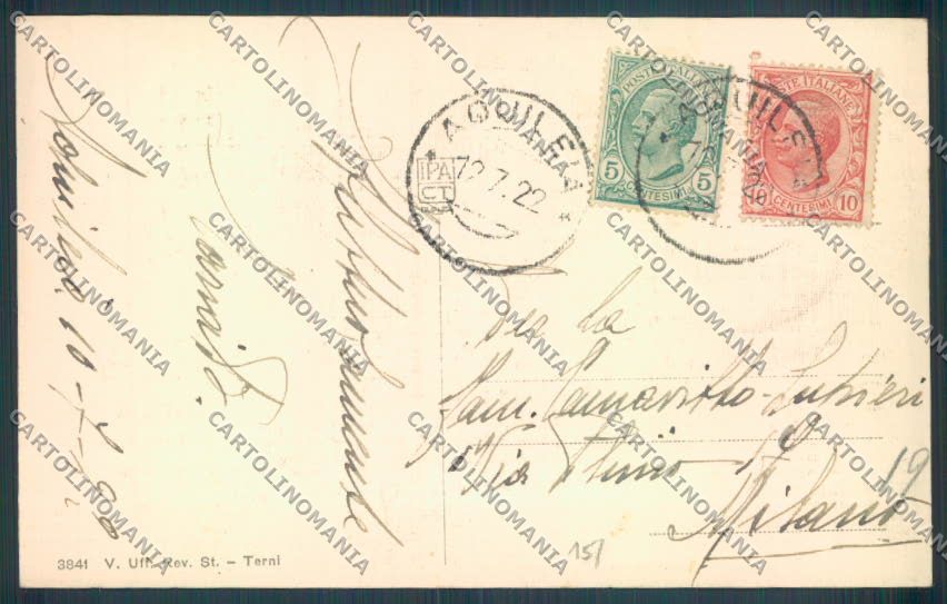 Udine Aquileia Cimitero cartolina ZQ3633 – retro