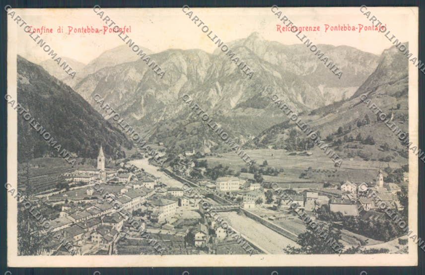 Udine Pontebba PIEGHINA cartolina ZQ3642 – fronte