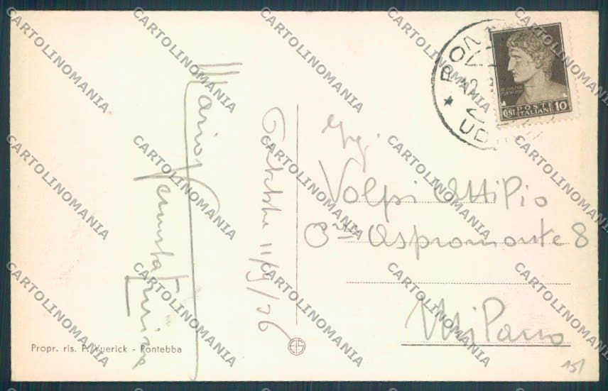 Udine Pontebba cartolina ZQ3645 – retro