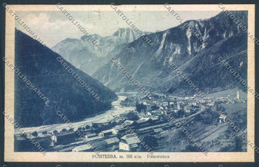 Udine Pontebba cartolina ZQ3647 – fronte