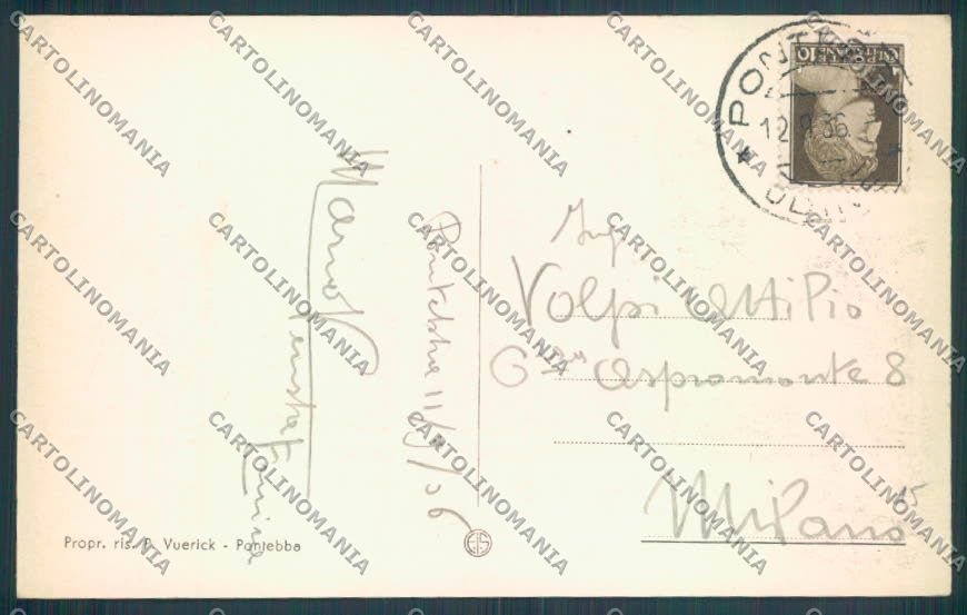 Udine Pontebba cartolina ZQ3649 – retro