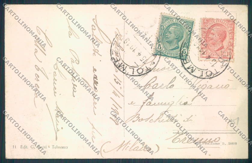 Udine Tolmezzo cartolina ZQ3659 – retro