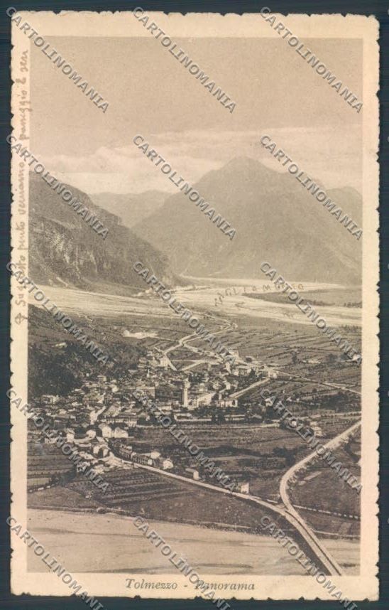 Udine Tolmezzo SCOLLATA cartolina ZQ3662 – fronte