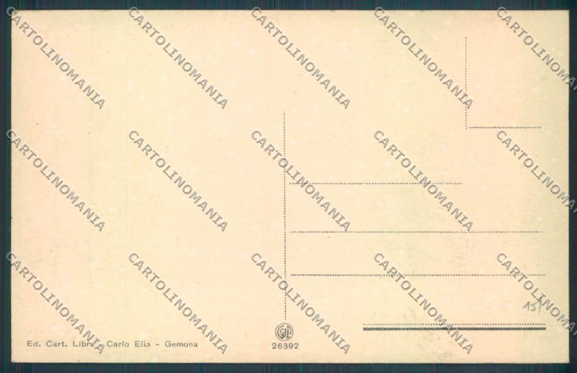 Udine Gemona del Friuli cartolina ZQ3671 – retro