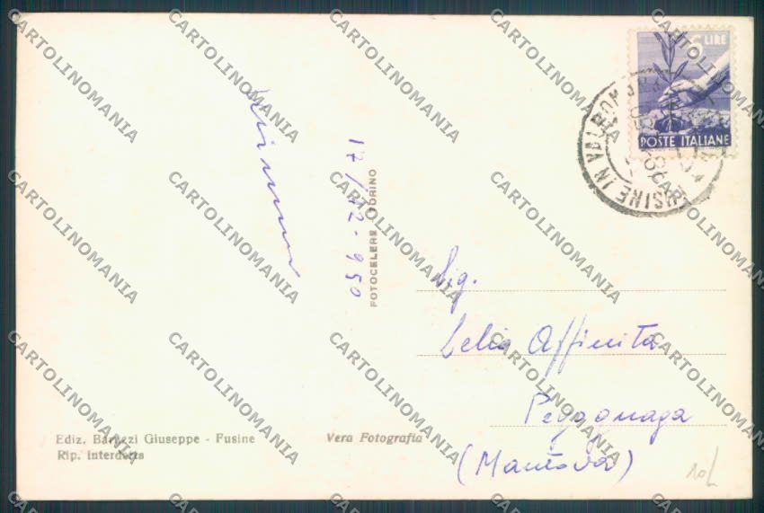 Udine Tarvisio Fusine in Valromana Barca Foto cartolina ZQ3681 – retro