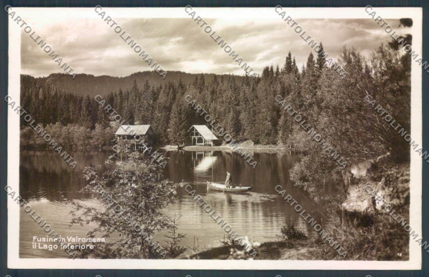 Udine Tarvisio Fusine in Valromana Barca Foto cartolina ZQ3683 – fronte