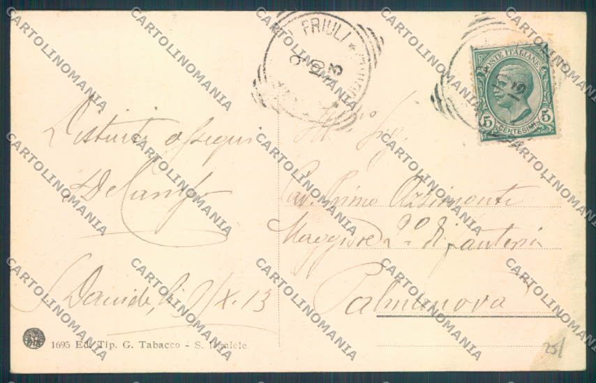 Udine San Daniele del Friuli cartolina ZQ3709 – retro