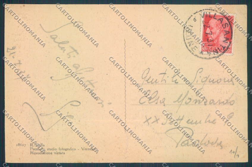 Udine Villa Santina cartolina ZQ3727 – retro