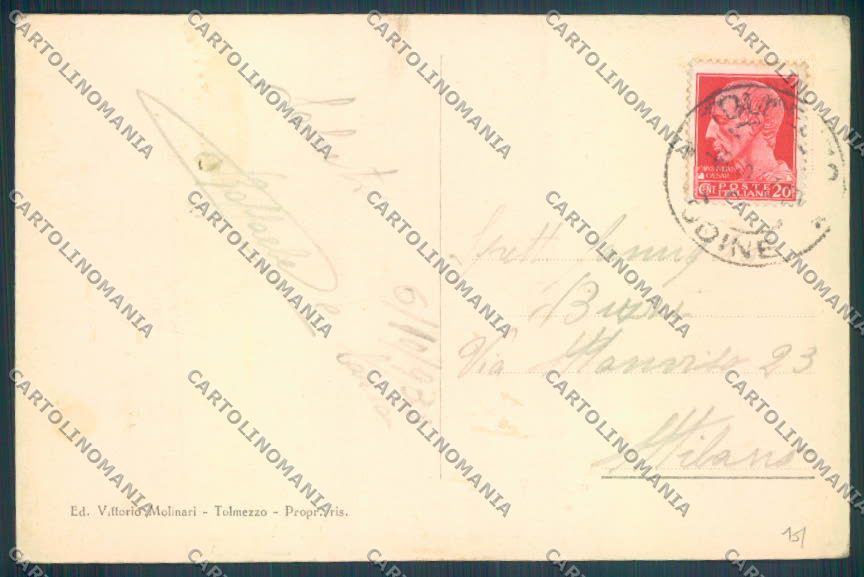 Udine Arta Terme cartolina ZQ3753 – retro