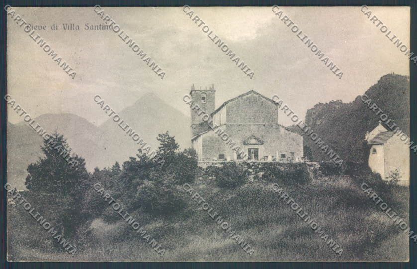 Udine Villa Santina Pieve cartolina ZQ3772 – fronte