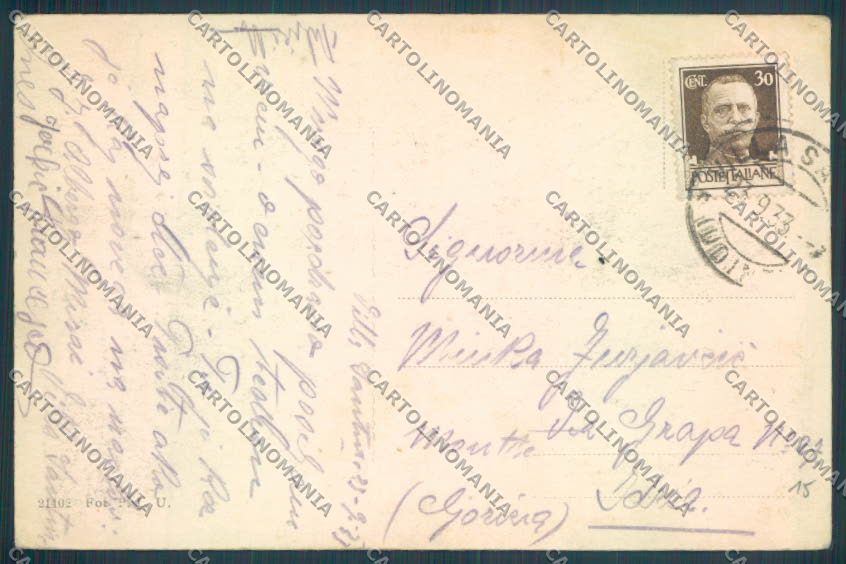 Udine Villa Santina SCOLLATA cartolina ZQ3773 – retro