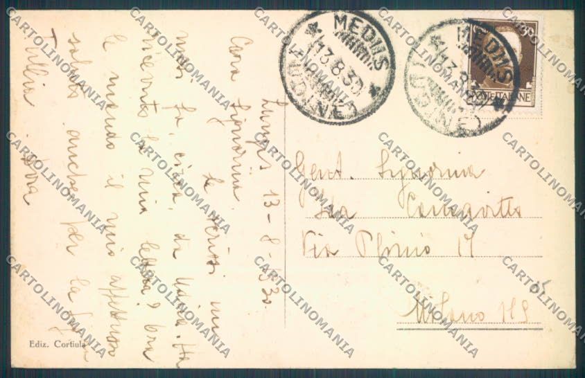 Udine Socchieve Mediis cartolina ZQ3783 – retro