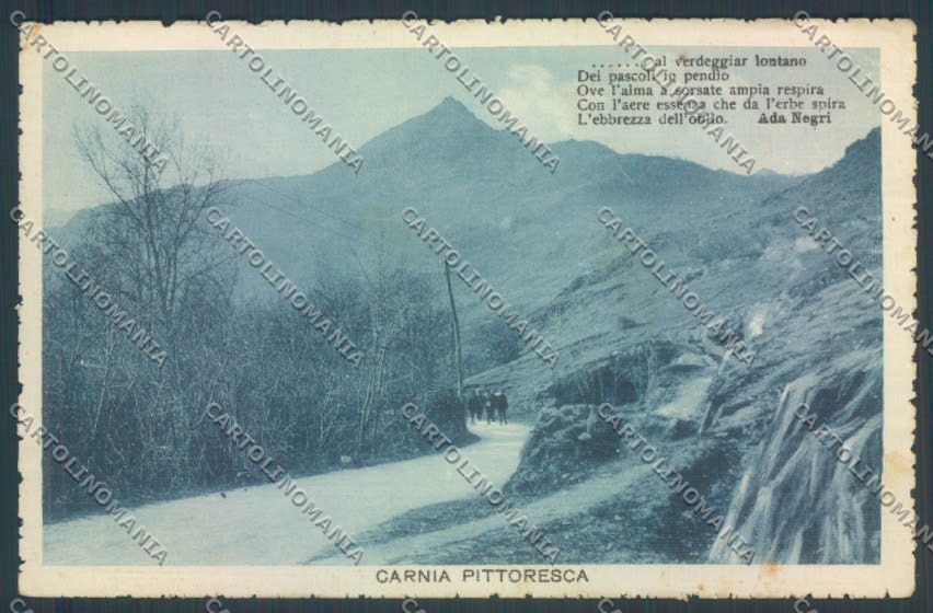 Udine Carnia Ada Negri PIEGHINE cartolina ZQ3790 – fronte