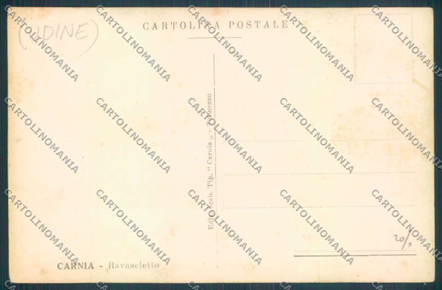 Udine Ravascletto Foto cartolina ZQ3823 – retro