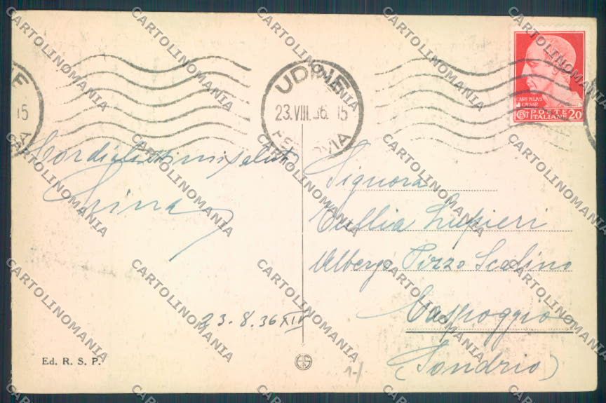 Udine Città cartolina ZQ3854 – retro