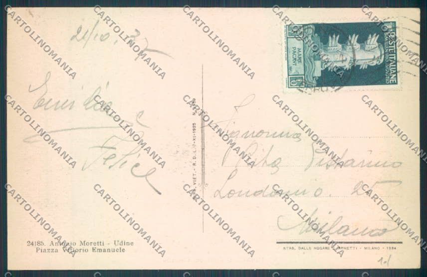 Udine Città cartolina ZQ3915 – retro