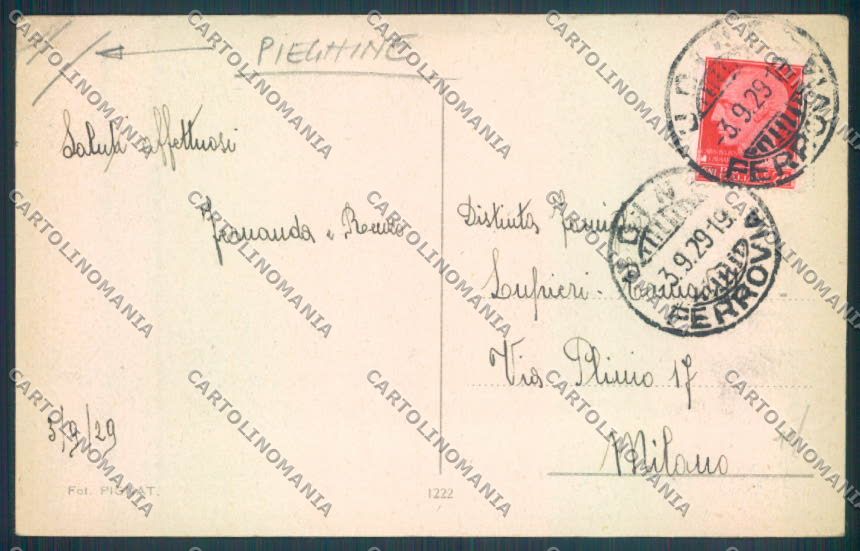 Udine Città PIEGHINE cartolina ZQ3935 – retro