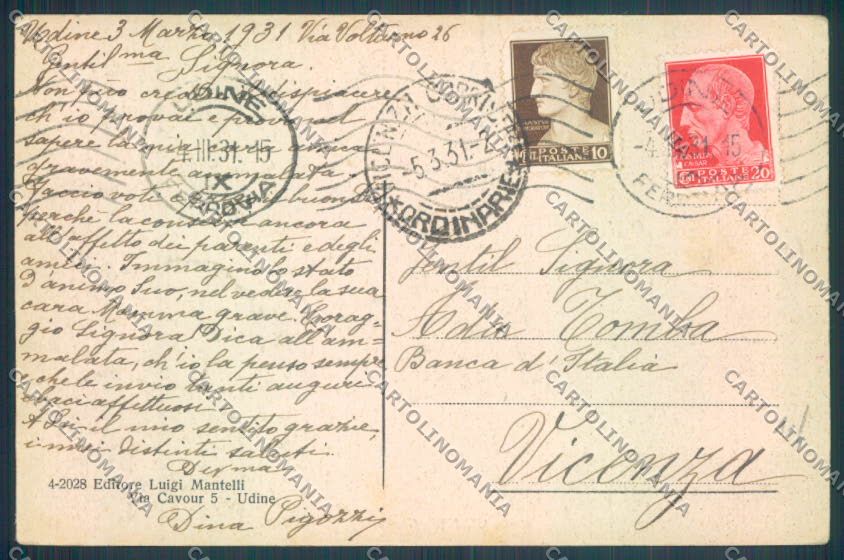 Udine Città cartolina ZQ3969 – retro