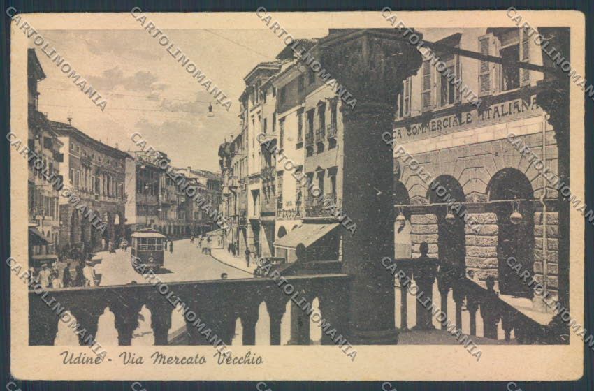 Udine Città Tram cartolina ZQ3989 – fronte