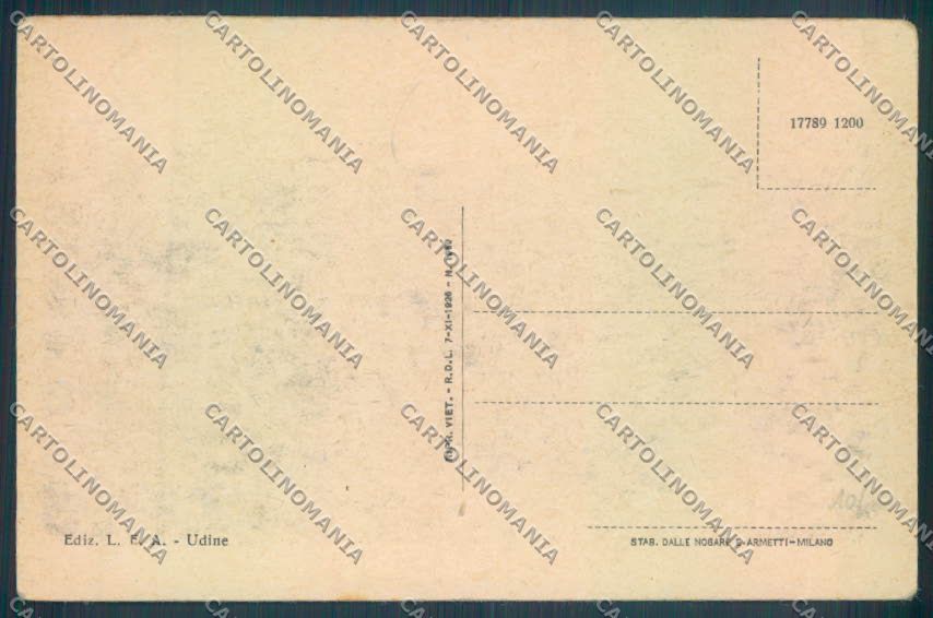 Udine Città Tram cartolina ZQ3989 – retro