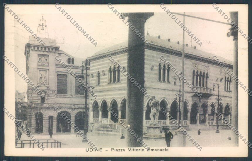 Udine Città ABRASA PIEGA cartolina ZQ4012 – fronte