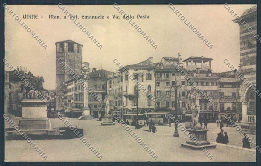Udine Città Tram PIEGHINA cartolina ZQ4021 – fronte