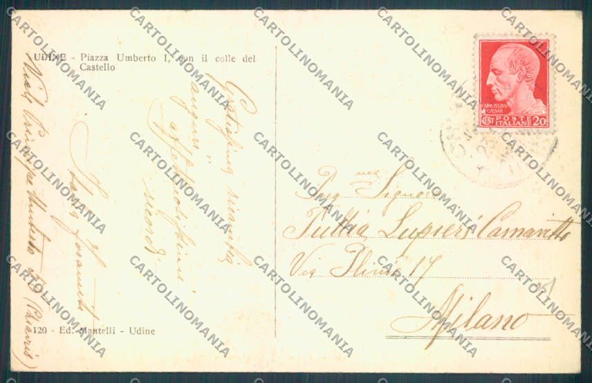 Udine Città cartolina ZQ4045 – retro