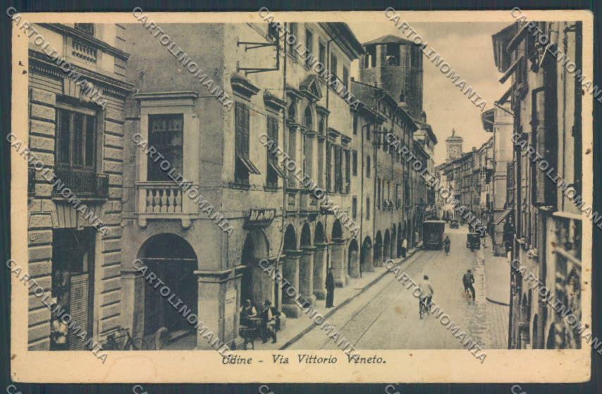 Udine Città PIEGHINE cartolina ZQ4068 – fronte
