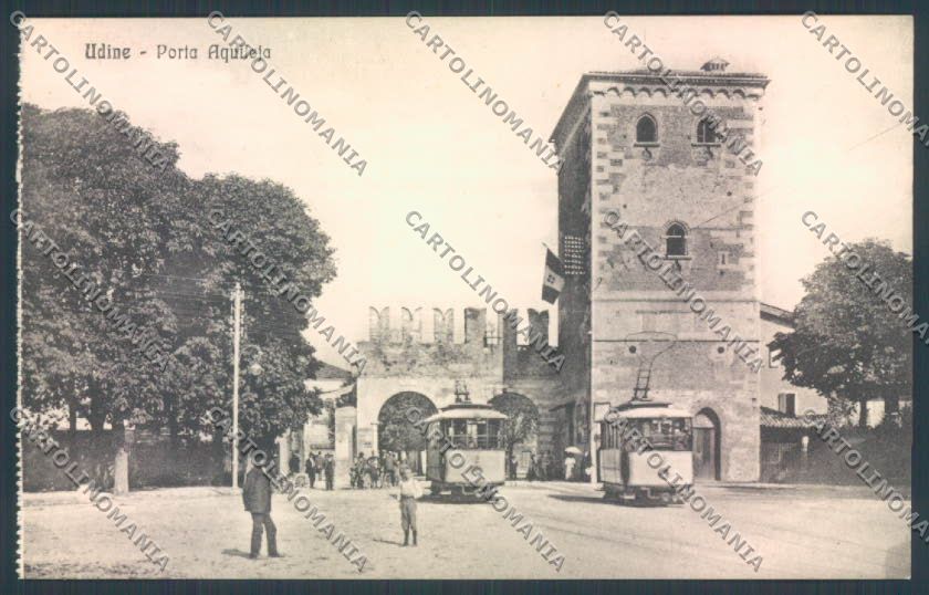 Udine Città Tram cartolina ZQ4195 – fronte