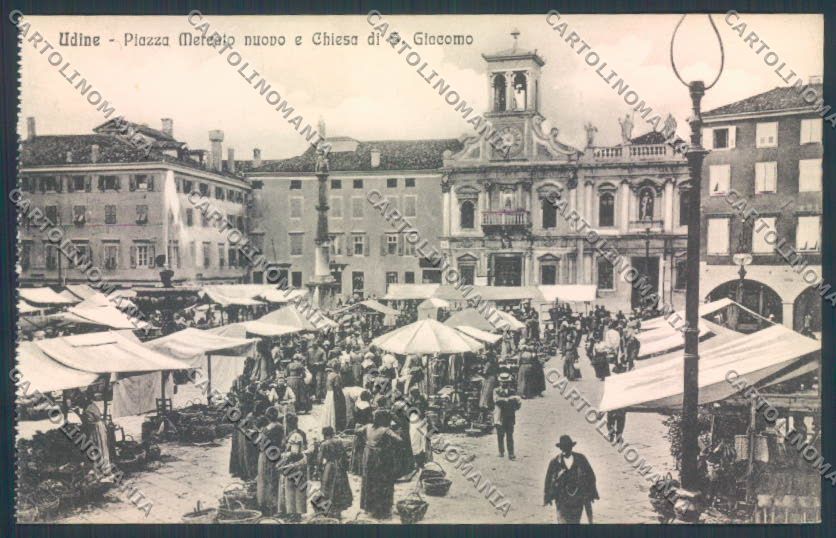 Udine Città Mercato cartolina ZQ4196 – fronte