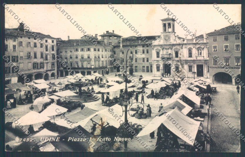 Udine Città Mercato ABRASA cartolina ZQ4218 – fronte