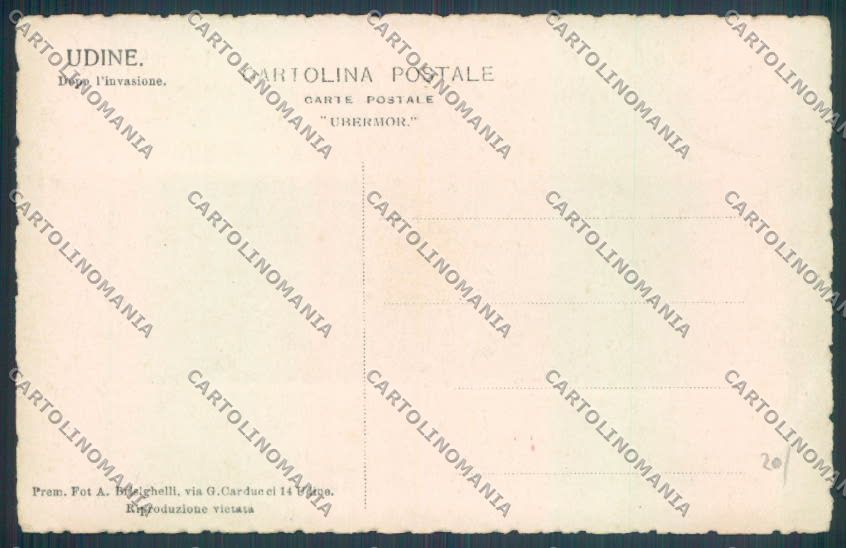 Udine Città PIEGHINA Foto cartolina ZQ4230 – retro