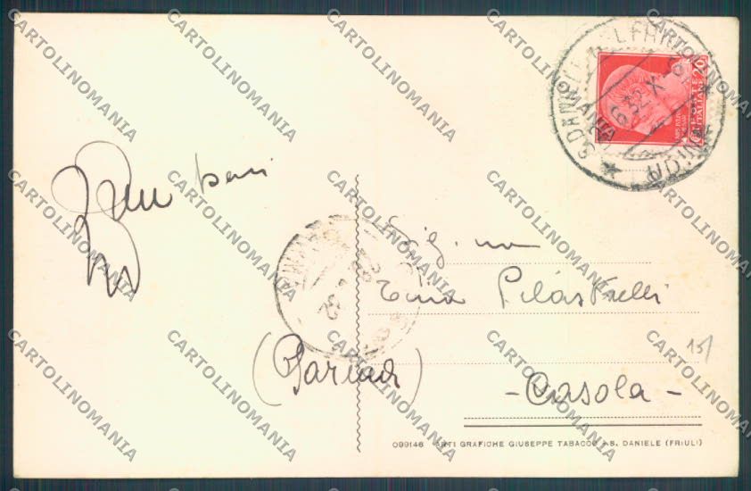Udine San Daniele del Friuli cartolina ZQ4290 – retro