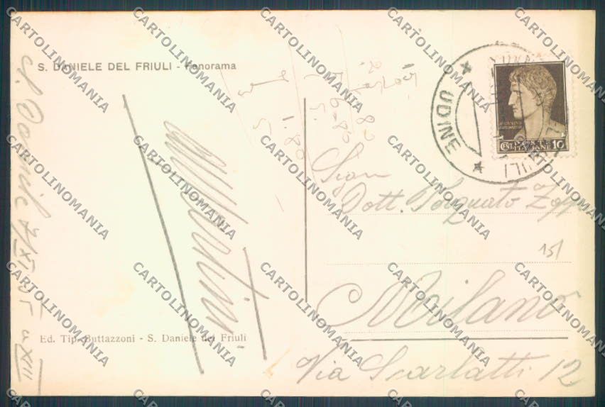 Udine San Daniele del Friuli Foto cartolina ZQ4292 – retro