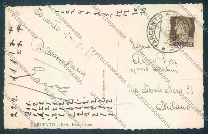 Udine Tarcento Foto cartolina ZQ4303 – retro