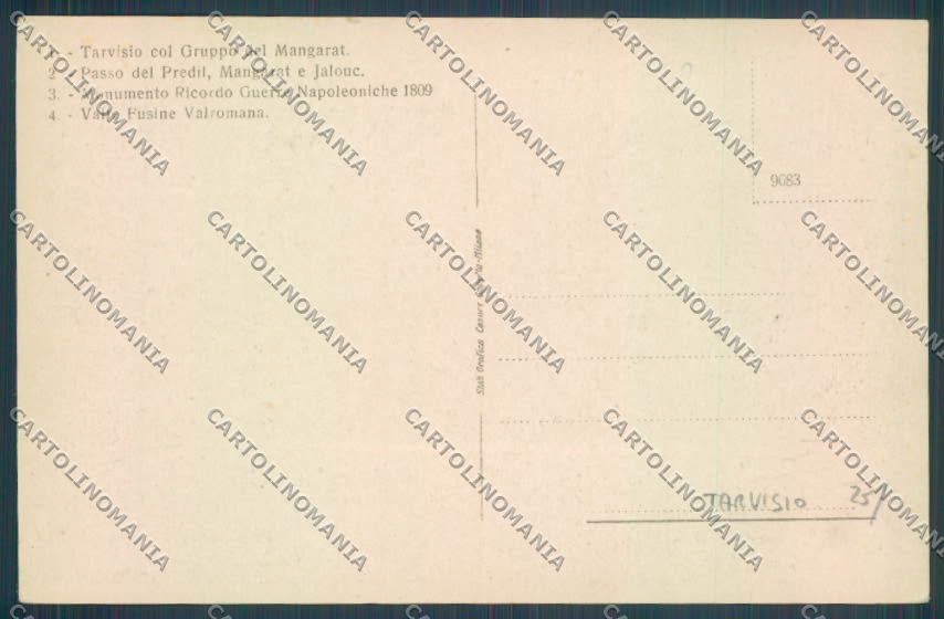 Udine Tarvisio cartolina ZQ4327 – retro