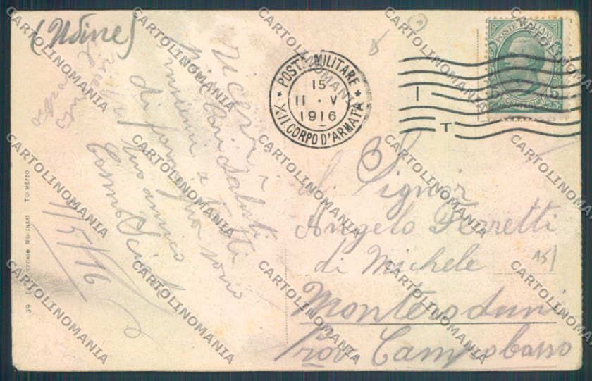 Udine Tolmezzo cartolina ZQ4330 – retro