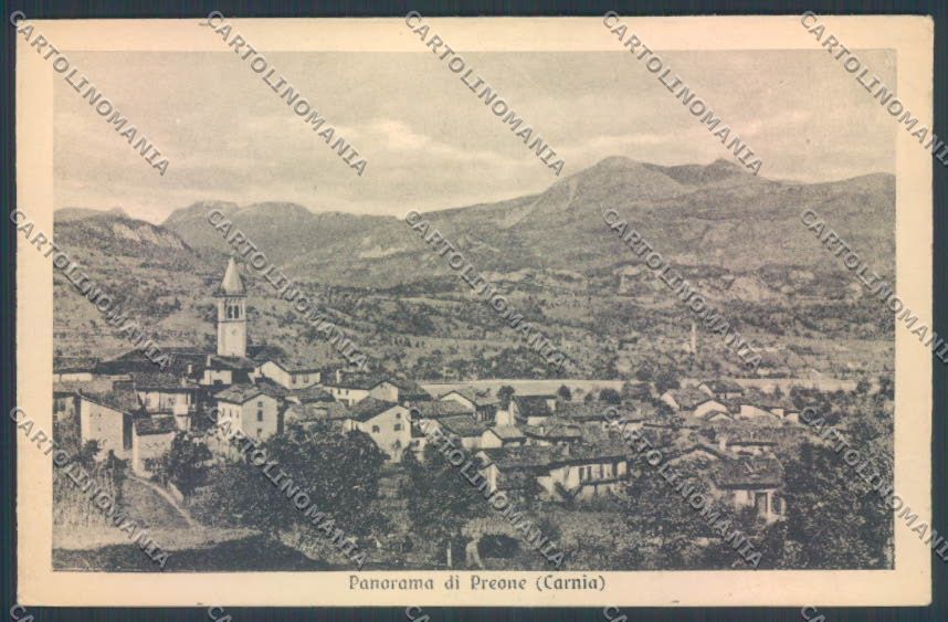 Udine Preone cartolina ZQ4350 – fronte