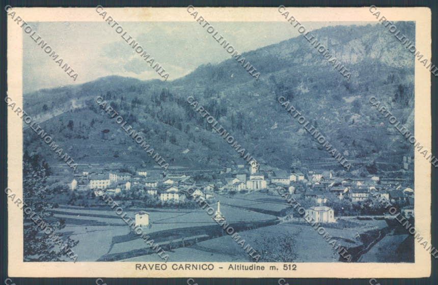 Udine Raveo cartolina ZQ4351 – fronte