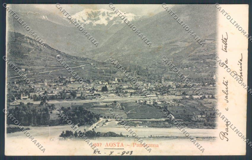 Aosta Città cartolina ZQ4386 – fronte