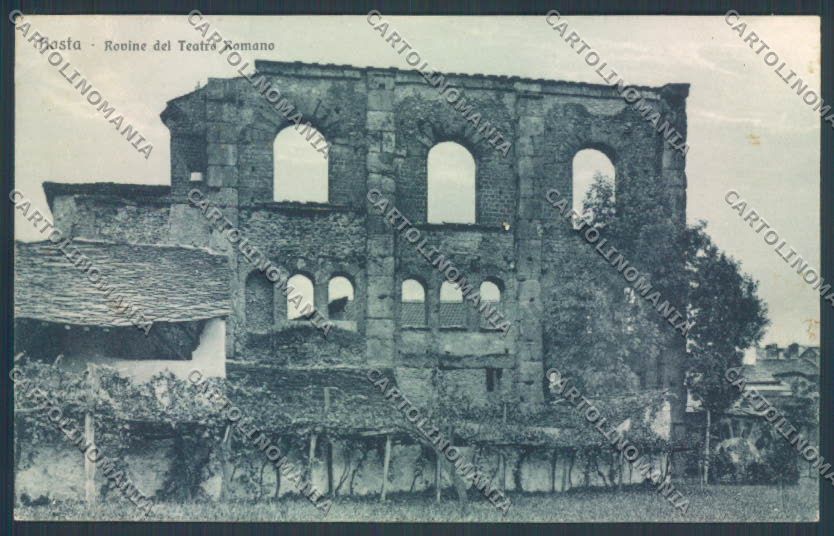 Aosta Città PIEGHINA cartolina ZQ4391 – fronte