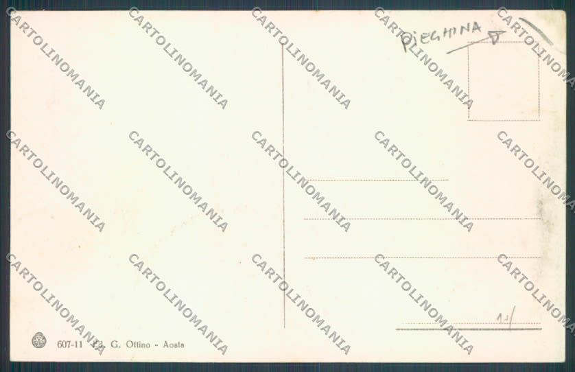 Aosta Città PIEGHINA cartolina ZQ4391 – retro