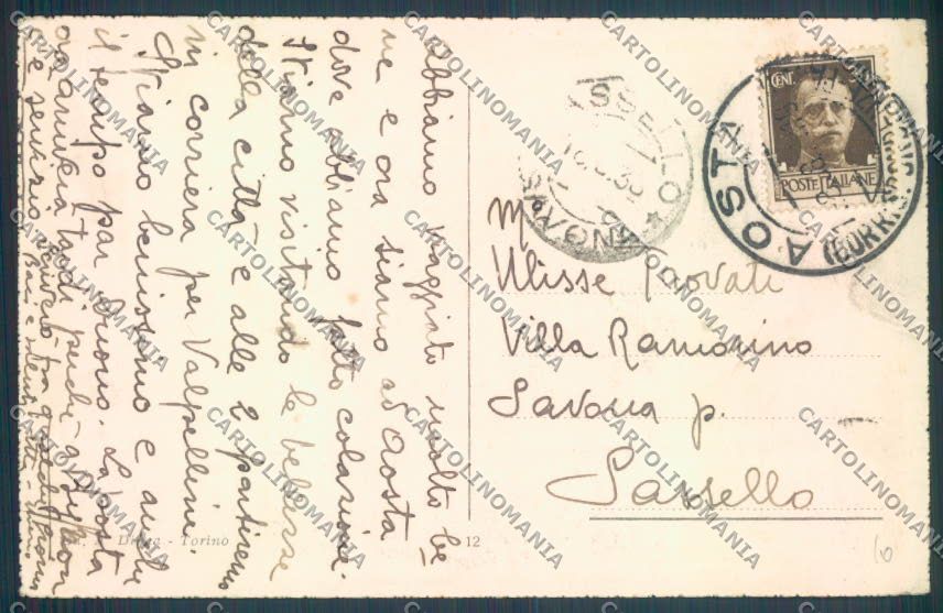 Aosta Città cartolina ZQ4394 – retro