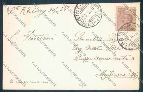 Aosta Città cartolina ZQ4396 – retro